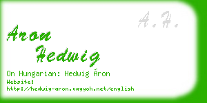 aron hedwig business card